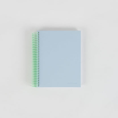 Easy Breezy Spiral Notebook by Mishmash - Sky Blue - Ruled - by Mishmash - K. A. Artist Shop