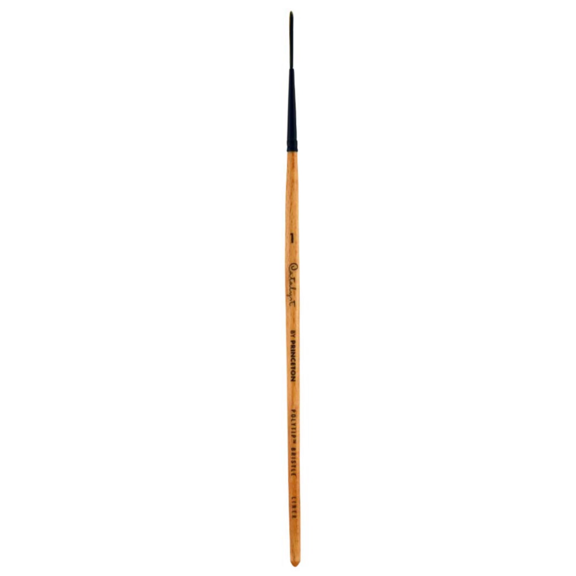 Princeton Catalyst Polytip Bristle Short-Handle Paint Brushes - Liner / #1 by Princeton Art & Brush Co - K. A. Artist Shop