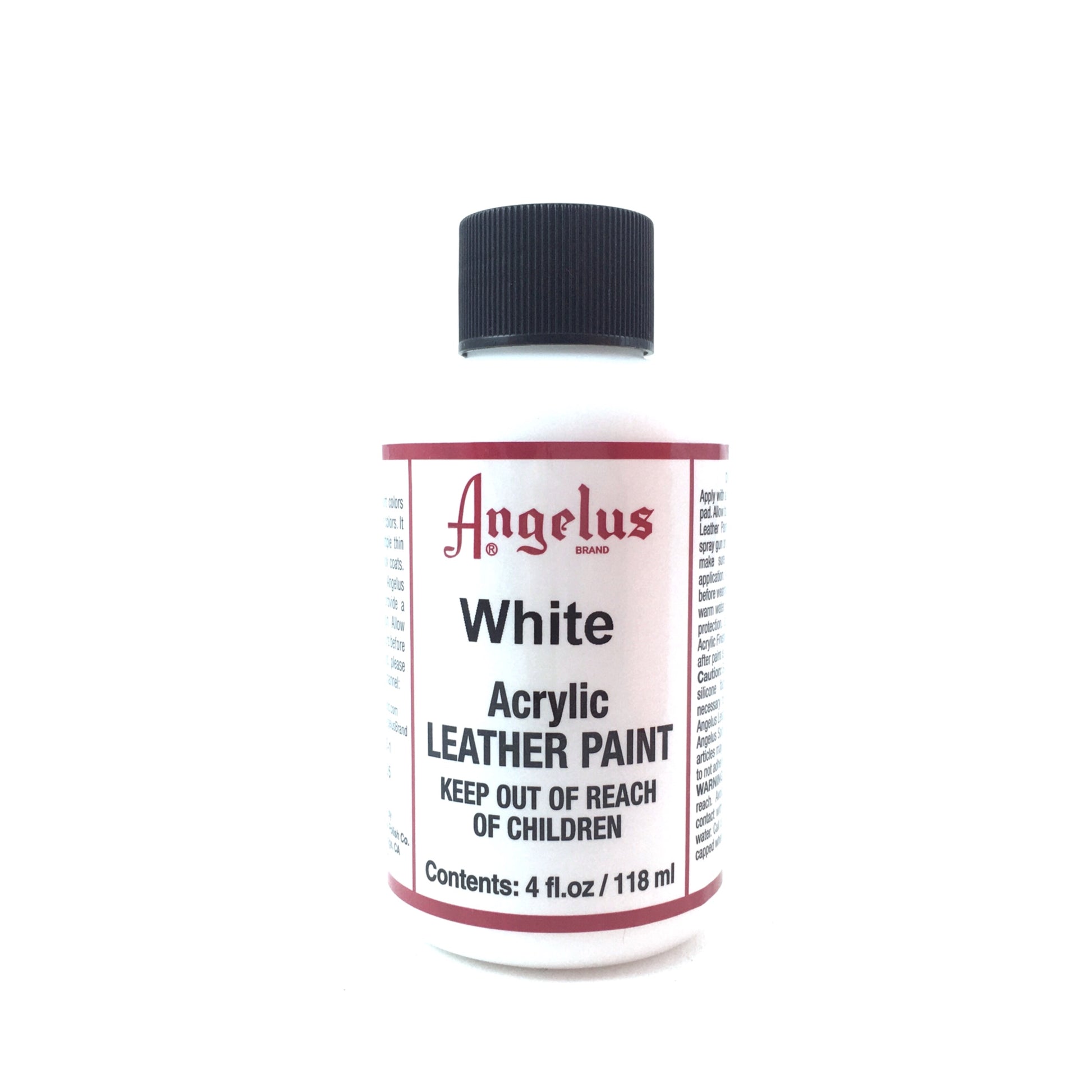 Angelus Flat White Acrylic Leather Paint 1oz