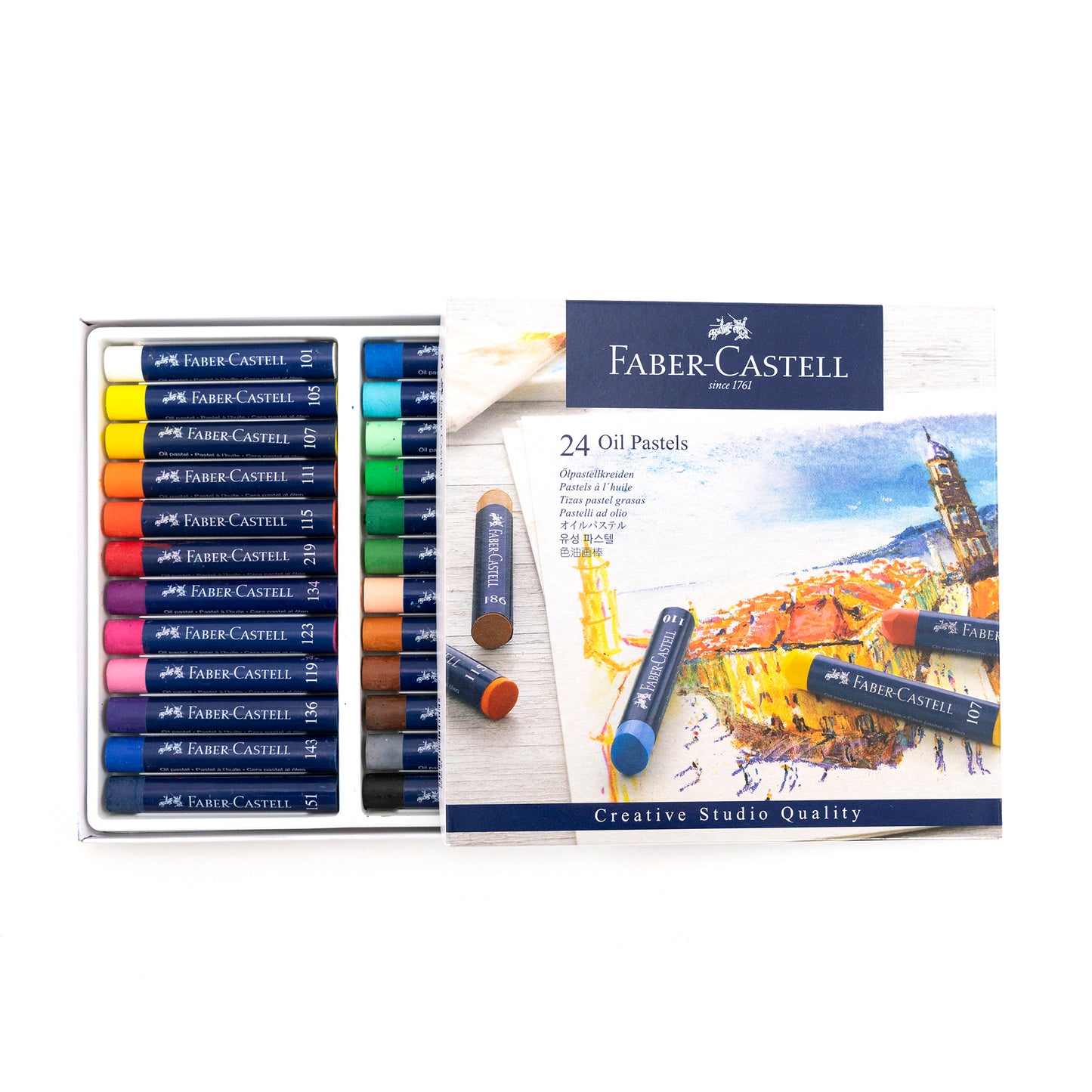 Faber-Castell Creative Studio Oil Pastels - Set of 24 by Faber-Castell - K. A. Artist Shop