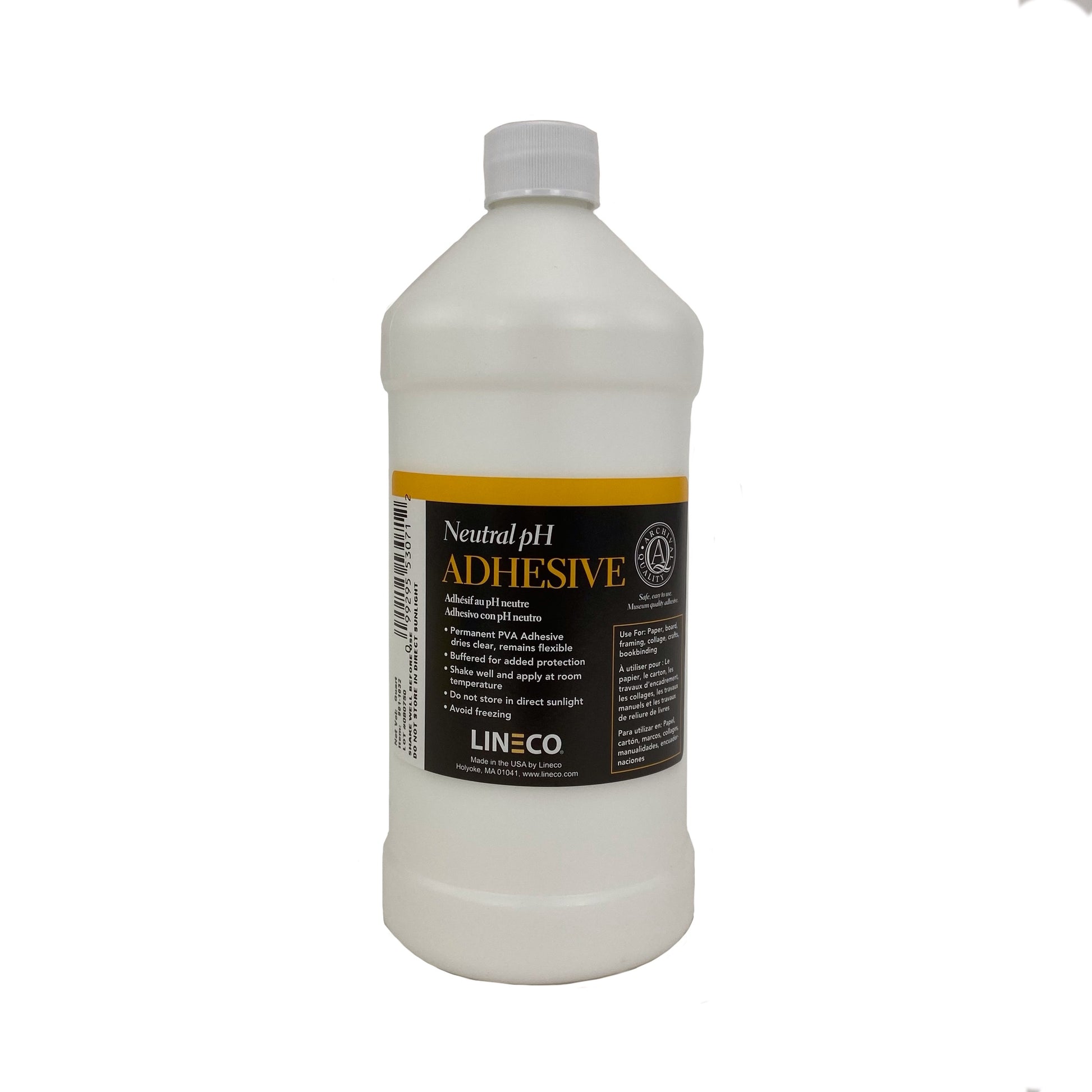LINECO Neutral pH Adhesive 8 Oz, Acid-Free, Comoros