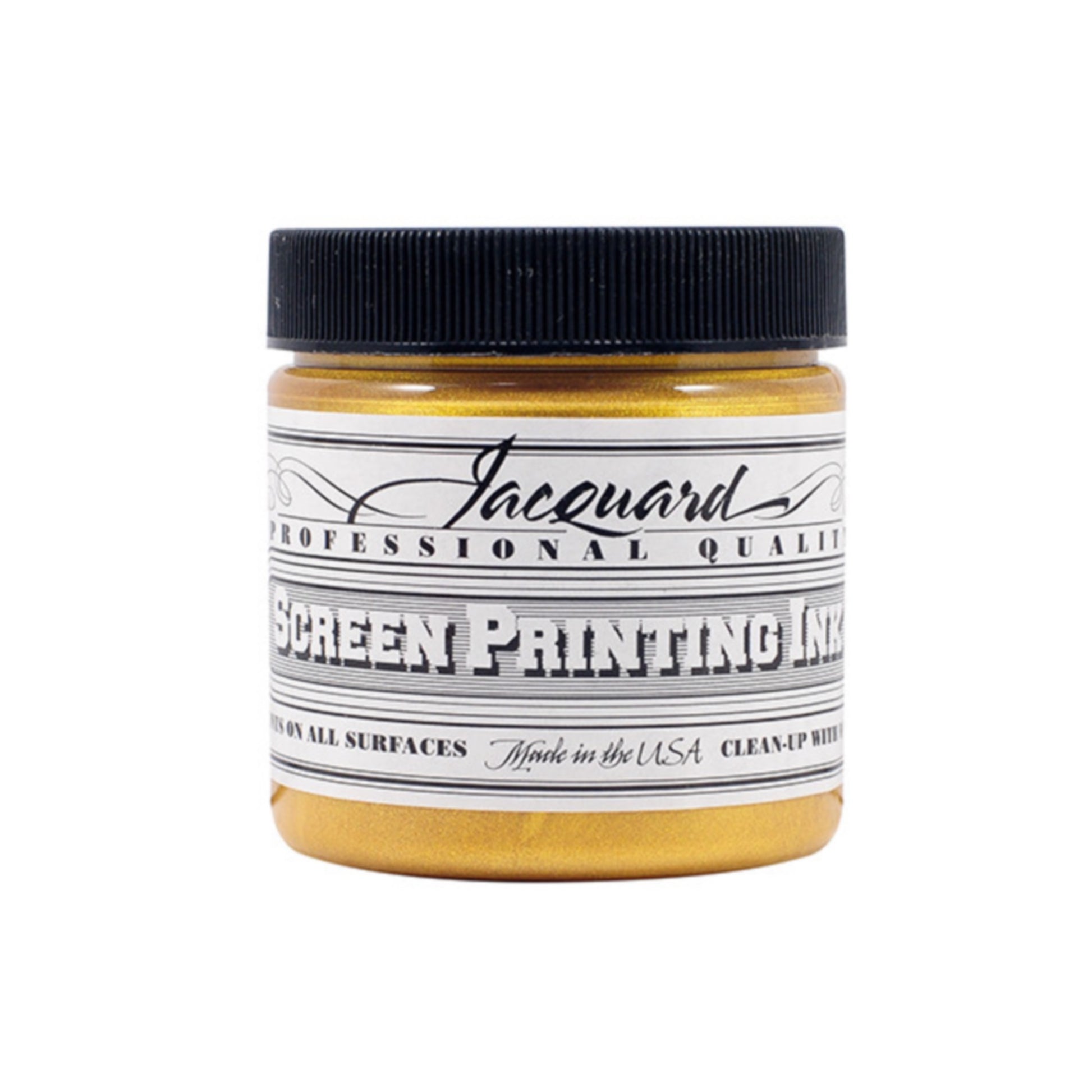 Jacquard Screen Printing Ink - Small Jar (4 fl. oz.) / 121 Solar Gold by Jacquard - K. A. Artist Shop