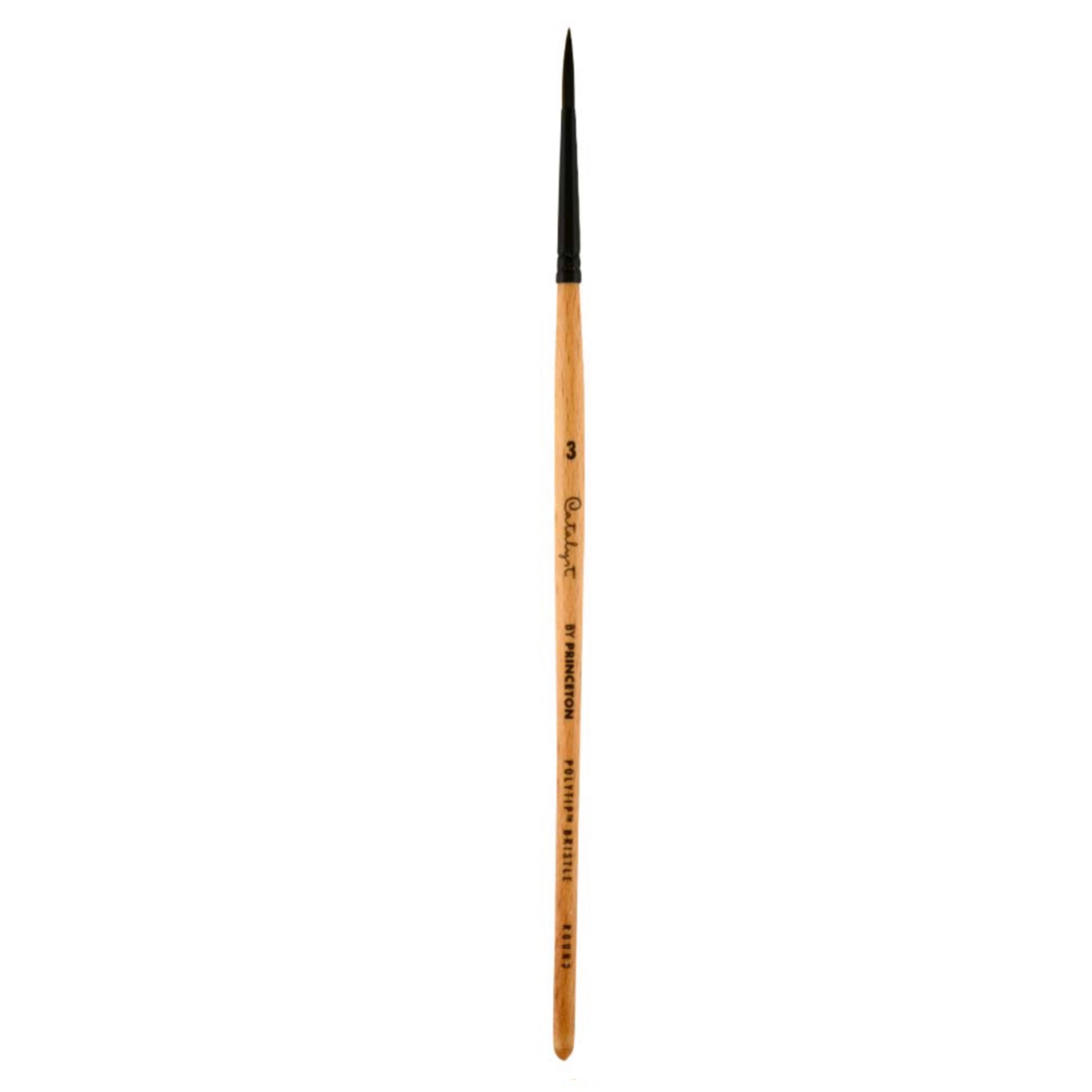 Princeton Catalyst Polytip Bristle Short-Handle Paint Brushes - Round / #3 by Princeton Art & Brush Co - K. A. Artist Shop