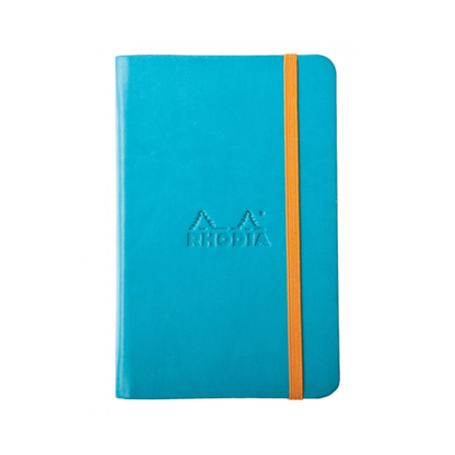 Rhodia Rhodiarama Hardcover Webnotebook - 5.5 x 8.5 inches - Turquoise / - Blank Paper by Rhodia - K. A. Artist Shop