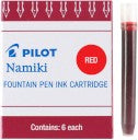 Pilot Namiki Ink Cartridges - Red / 6 Pack by Pilot - K. A. Artist Shop