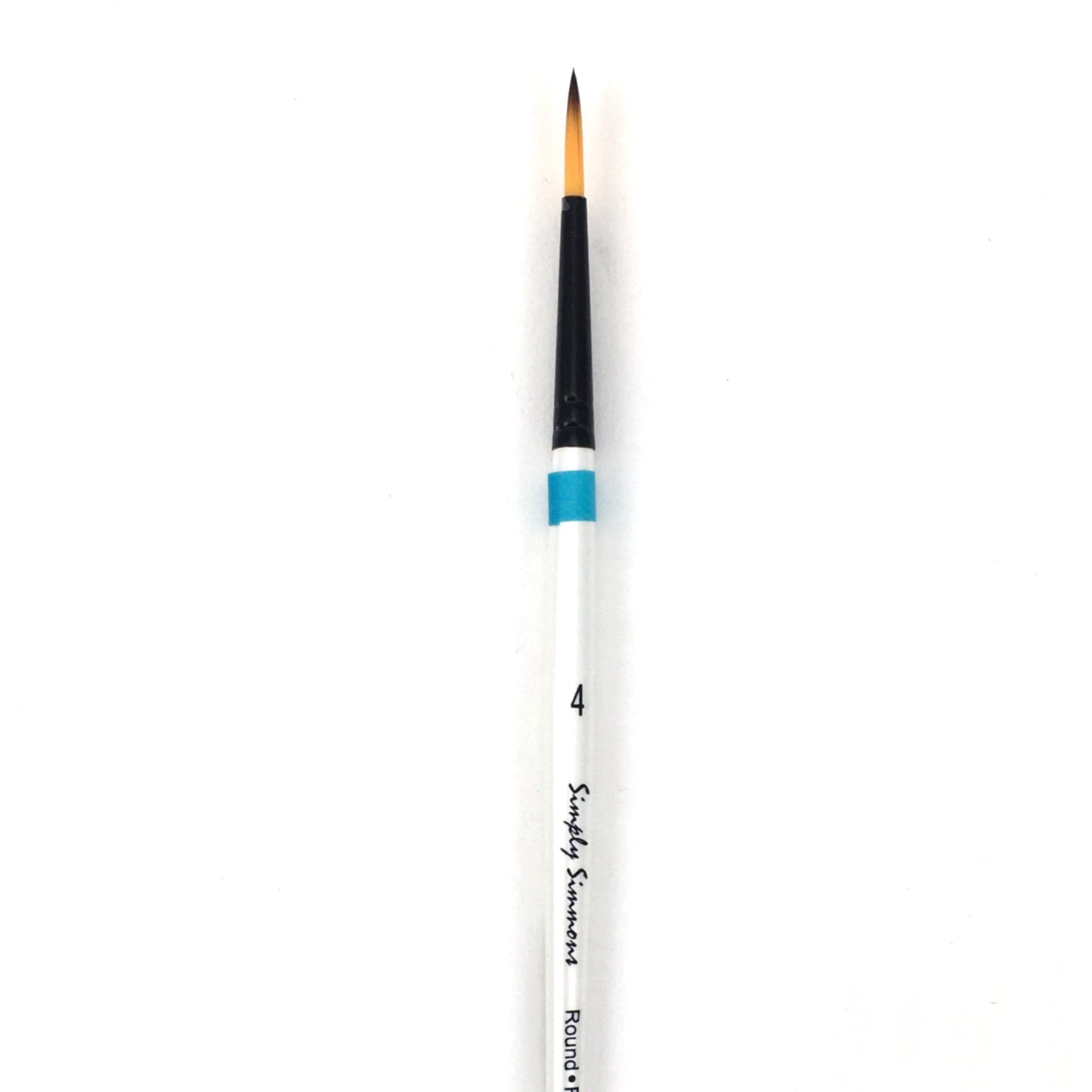 Simply Simmons Watercolor Brush - Short Handle - Round / - #4 / - synthetic by Robert Simmons - K. A. Artist Shop