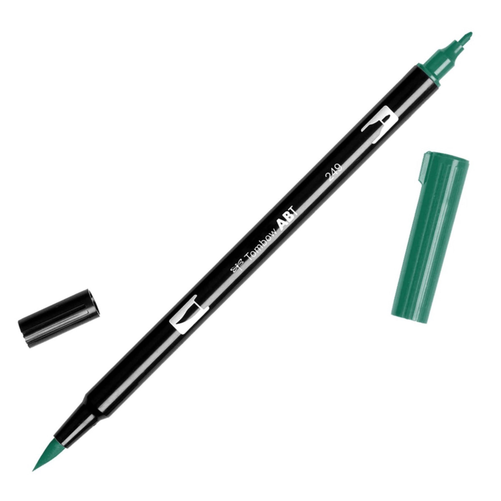 Tombow Dual Brush Pens - Individuals - 249 Hunter Green by Tombow - K. A. Artist Shop