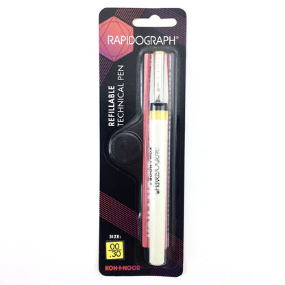 Koh-I-Noor Rapidograph Refillable Technical Pen - 00 (.30mm) by Koh-I-Noor - K. A. Artist Shop