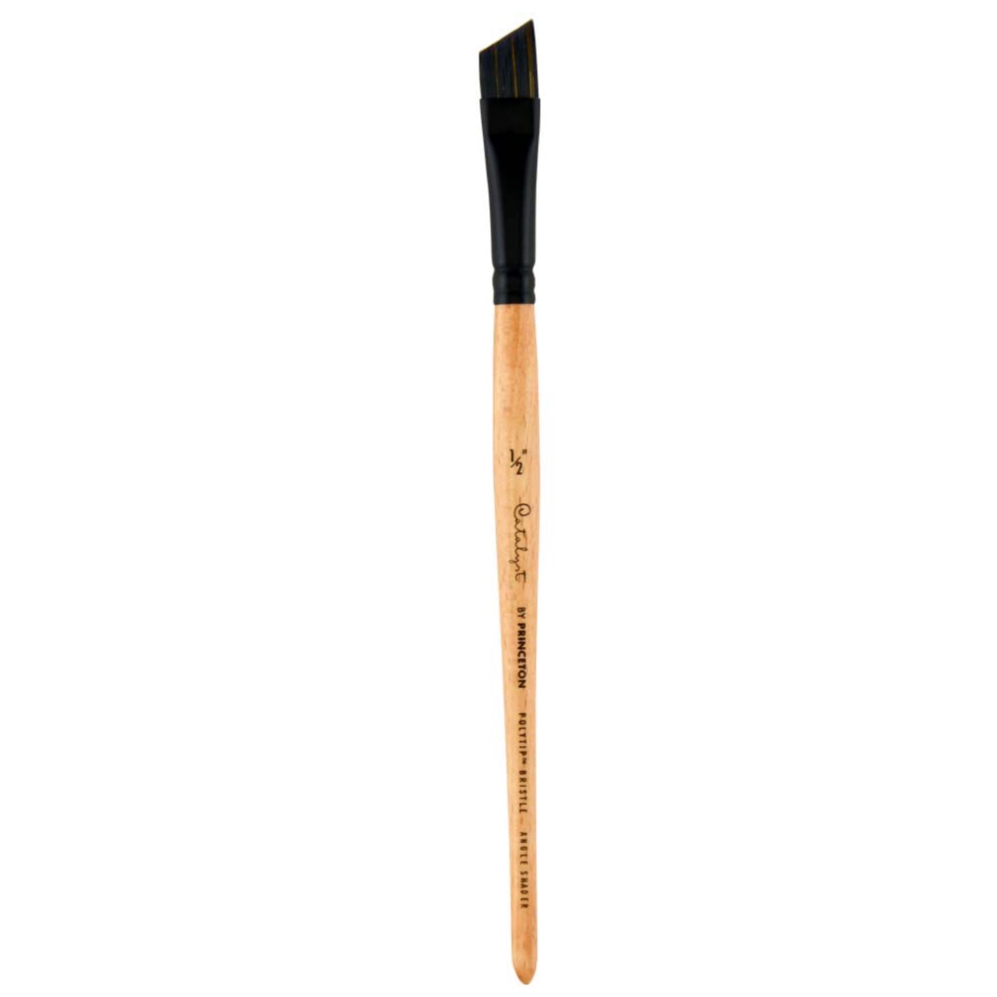 Princeton Catalyst Polytip Bristle Short-Handle Paint Brushes - Angle Shader / 1/2" by Princeton Art & Brush Co - K. A. Artist Shop