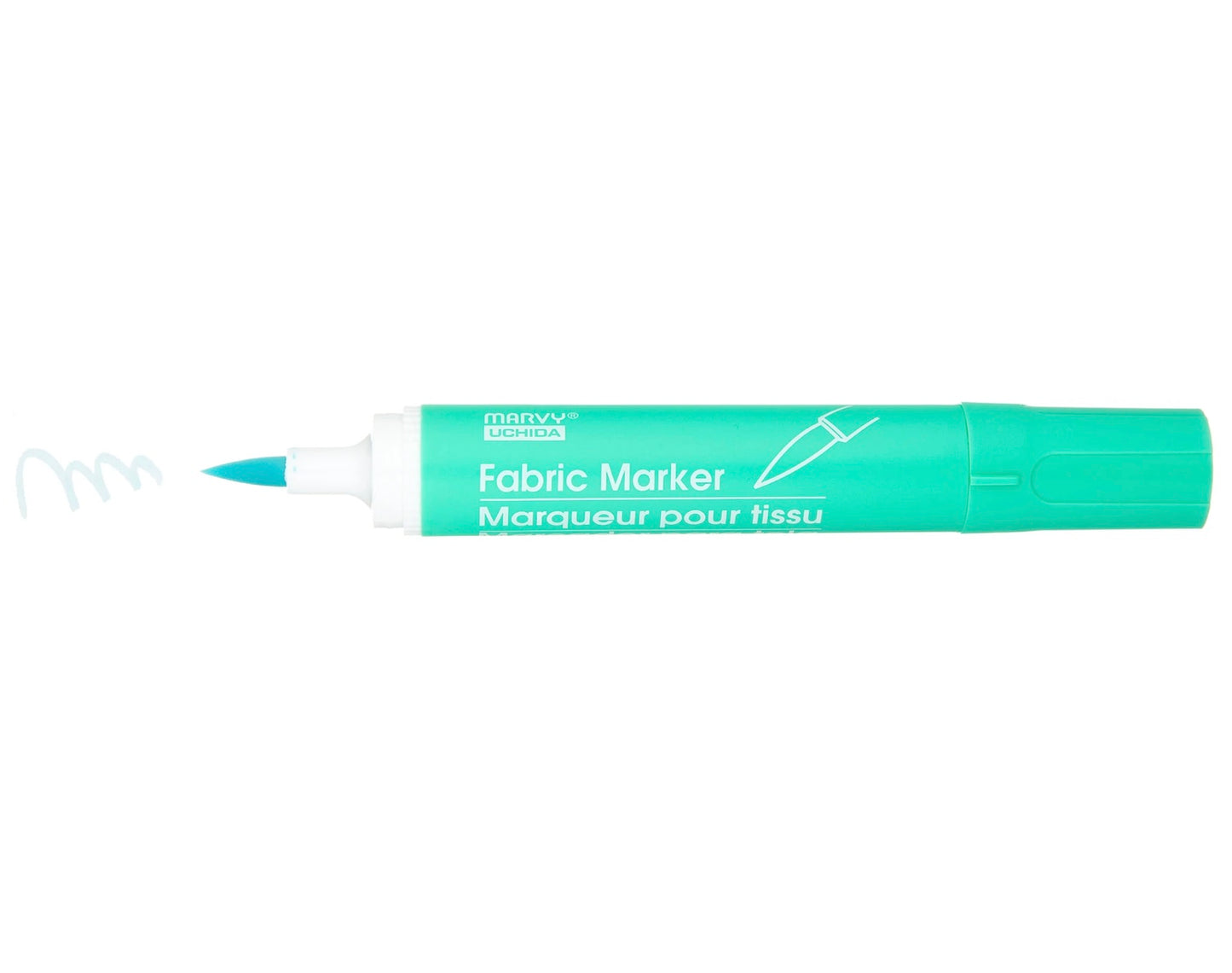 Marvy Brush Fabric Markers - Pale Green by Marvy Uchida - K. A. Artist Shop