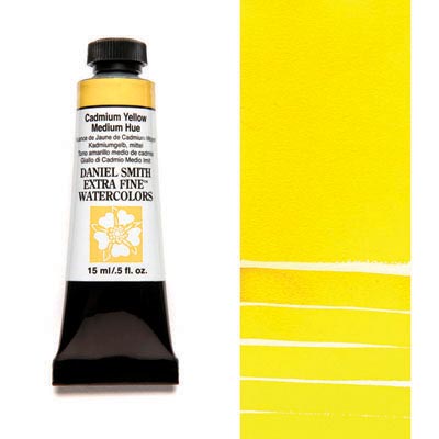 Daniel Smith Extra Fine Watercolors - 15ml / 0.5 fl. oz. - Cadmium Yellow Medium Hue by Daniel Smith - K. A. Artist Shop