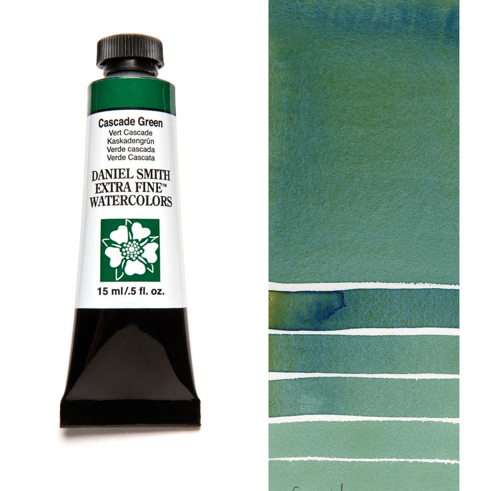 Daniel Smith Extra Fine Watercolors - 15ml / 0.5 fl. oz. - Cascade Green by Daniel Smith - K. A. Artist Shop