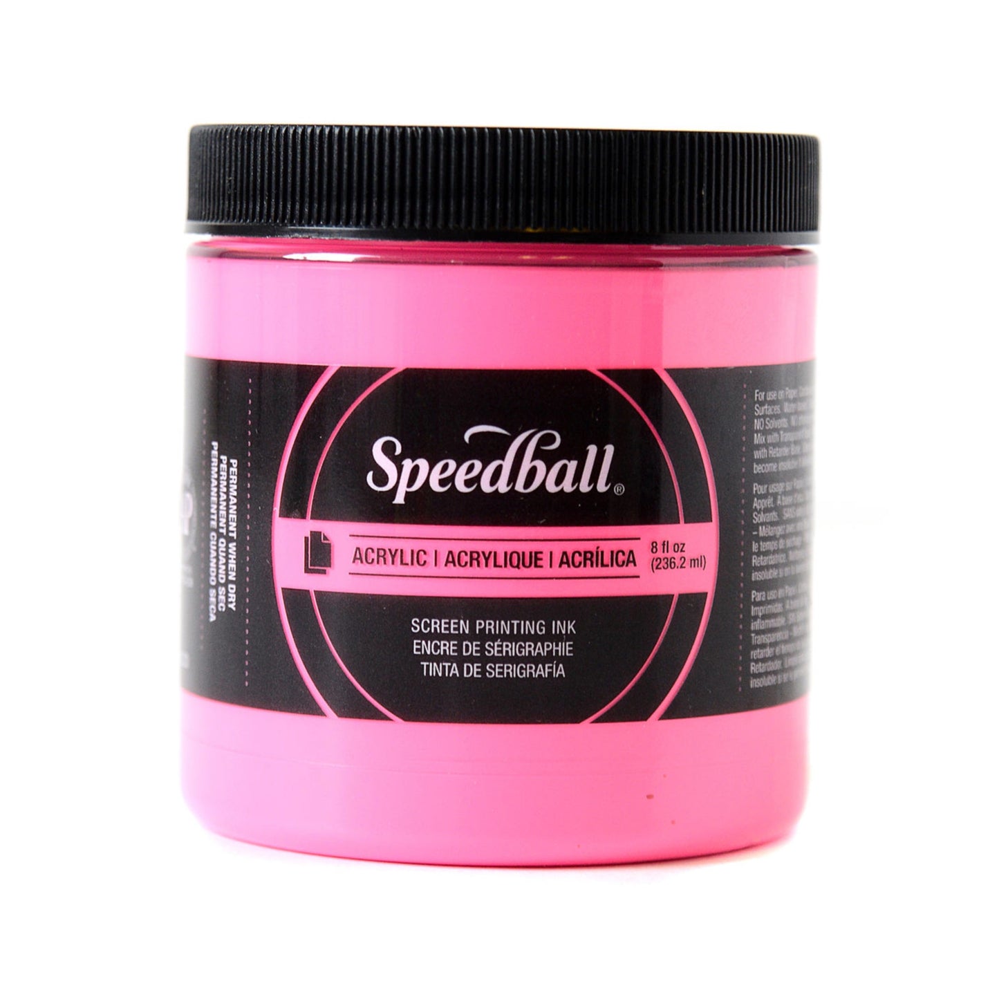 Speedball Acrylic Screen Printing Ink - 8 oz. - Fluorescent Hot Pink by Speedball - K. A. Artist Shop