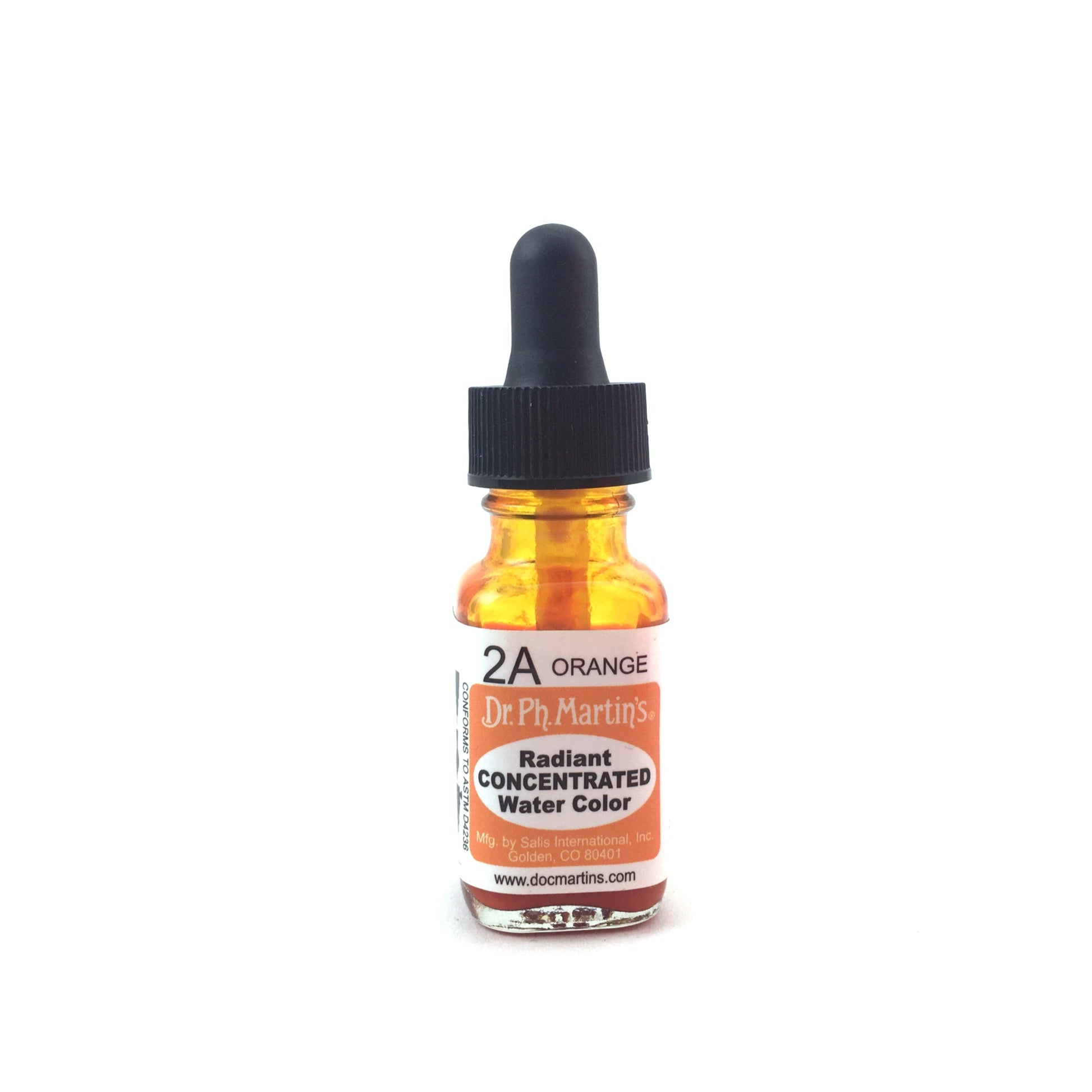 Dr. Ph. Martin's Radiant Concentrated Watercolor - .50 oz. - 2A - Orange by Dr. Ph. Martin’s - K. A. Artist Shop