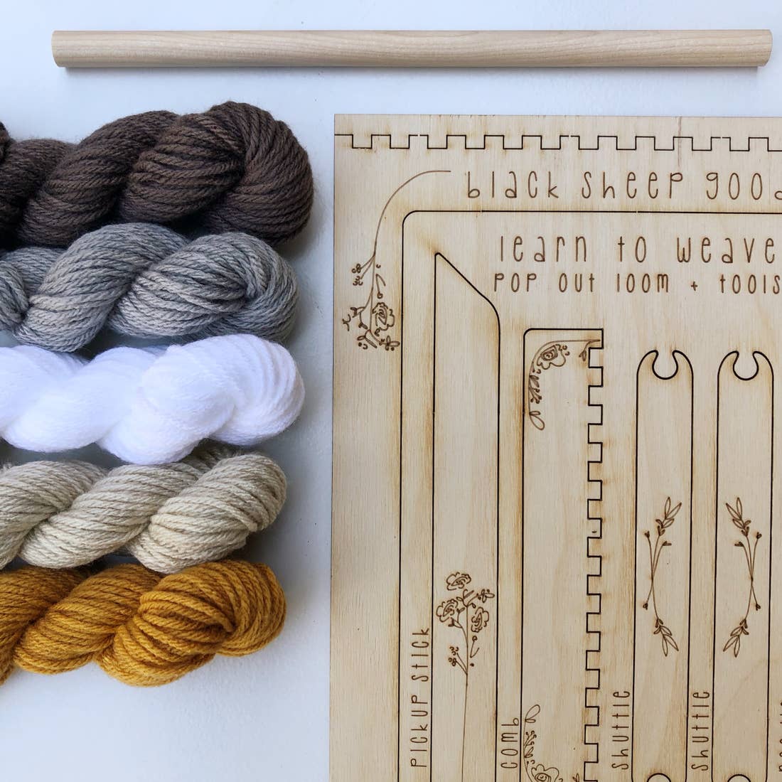 DIY Tapestry Weaving Kits by Black Sheep Goods - Honey by Black Sheep Goods - K. A. Artist Shop