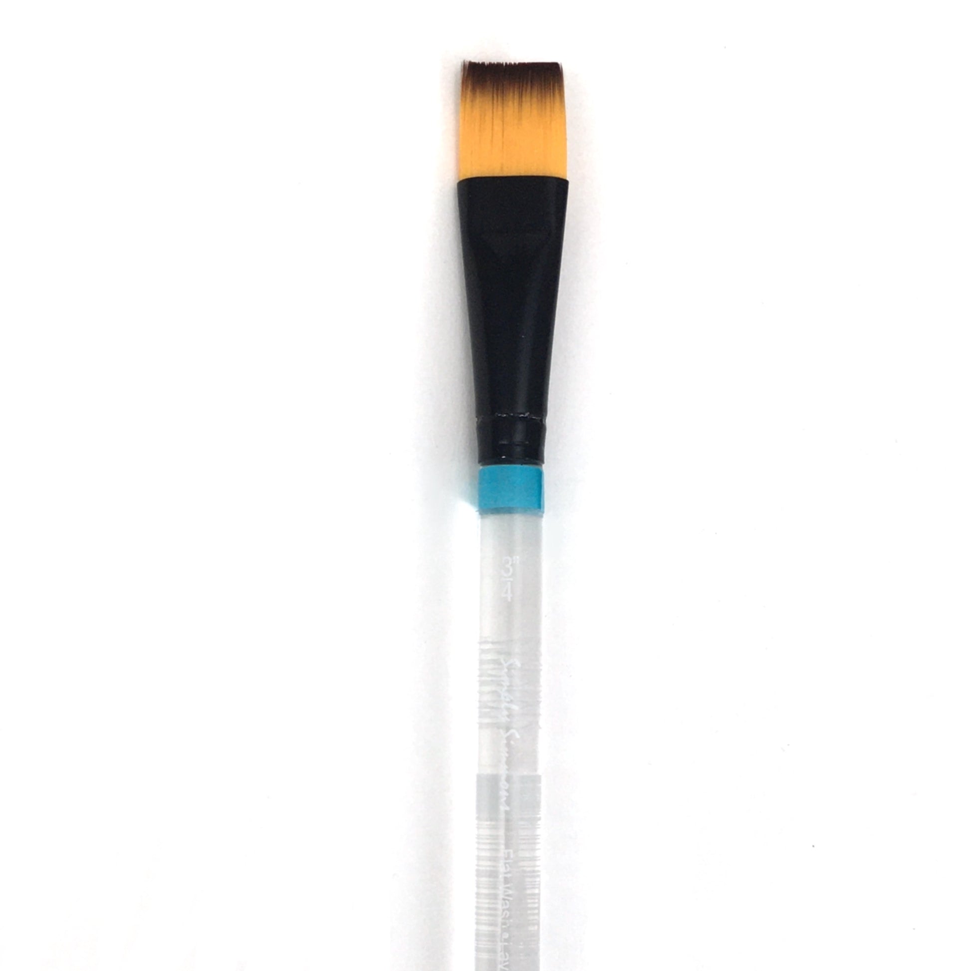 Simply Simmons Watercolor Brush - Short Handle - Flat Wash / - 3/4 inches / - synthetic by Robert Simmons - K. A. Artist Shop