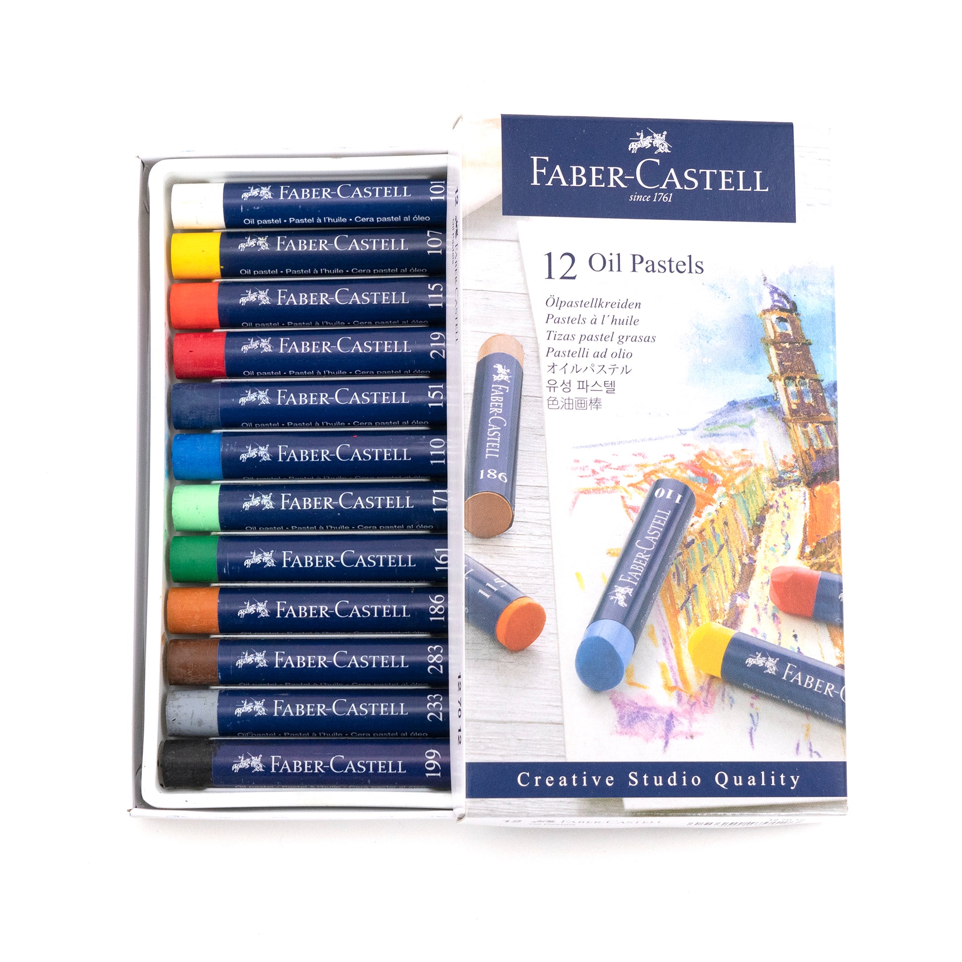 Faber-Castell Creative Studio Oil Pastels - Set of 12 by Faber-Castell - K. A. Artist Shop
