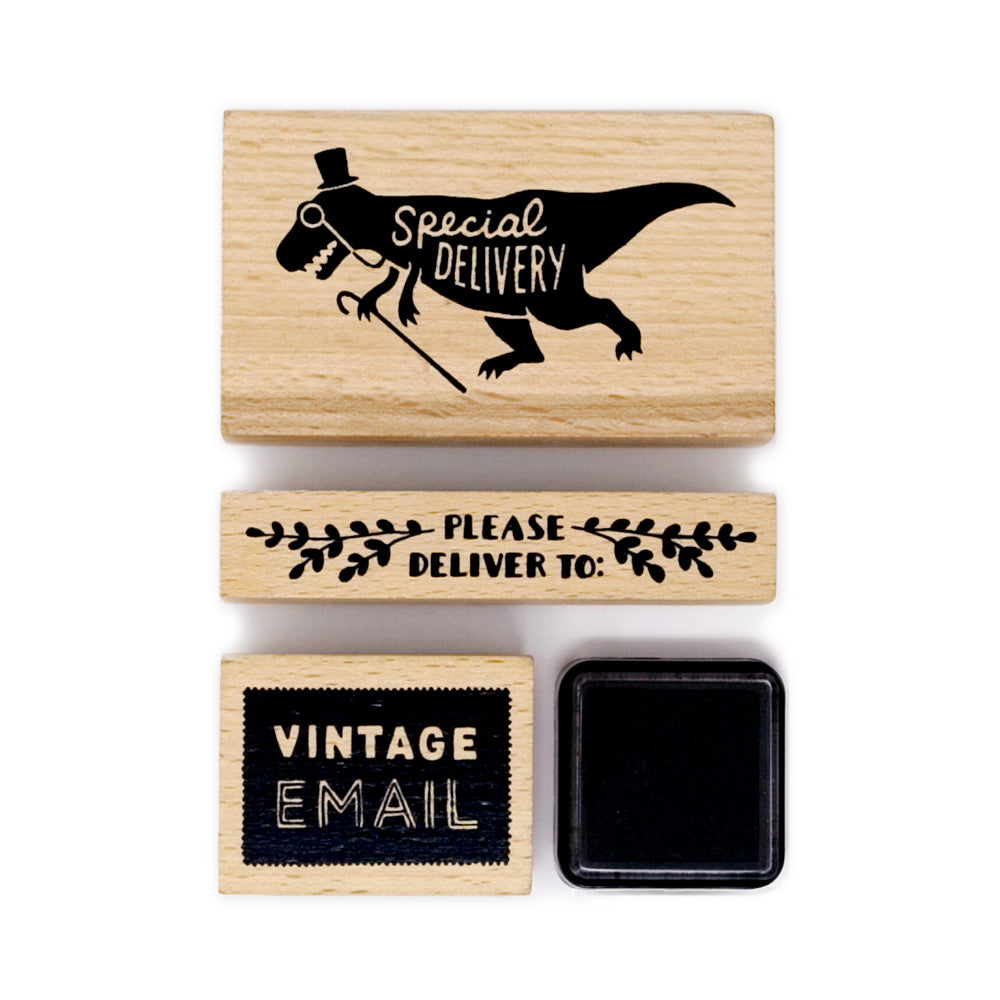 Vintage Email Rubber Stamp Set by Wit & Whistle - by Wit & Whistle - K. A. Artist Shop