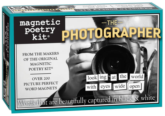 “The Photographer” Magnetic Poetry Kit - by Magnetic Poetry, Inc - K. A. Artist Shop
