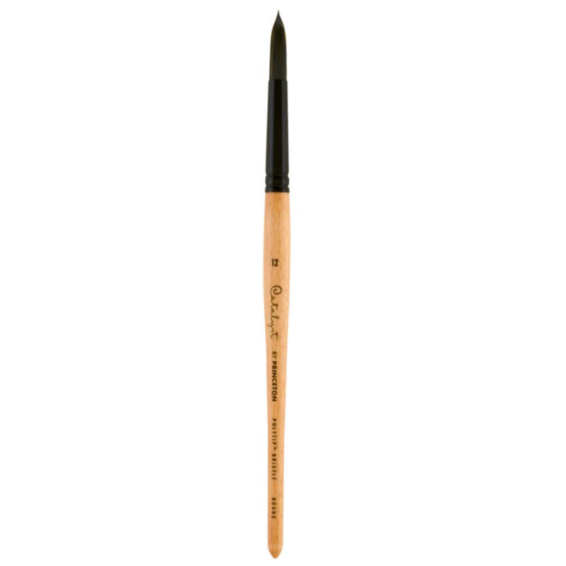 Princeton Catalyst Polytip Bristle Short-Handle Paint Brushes - Round / #12 by Princeton Art & Brush Co - K. A. Artist Shop