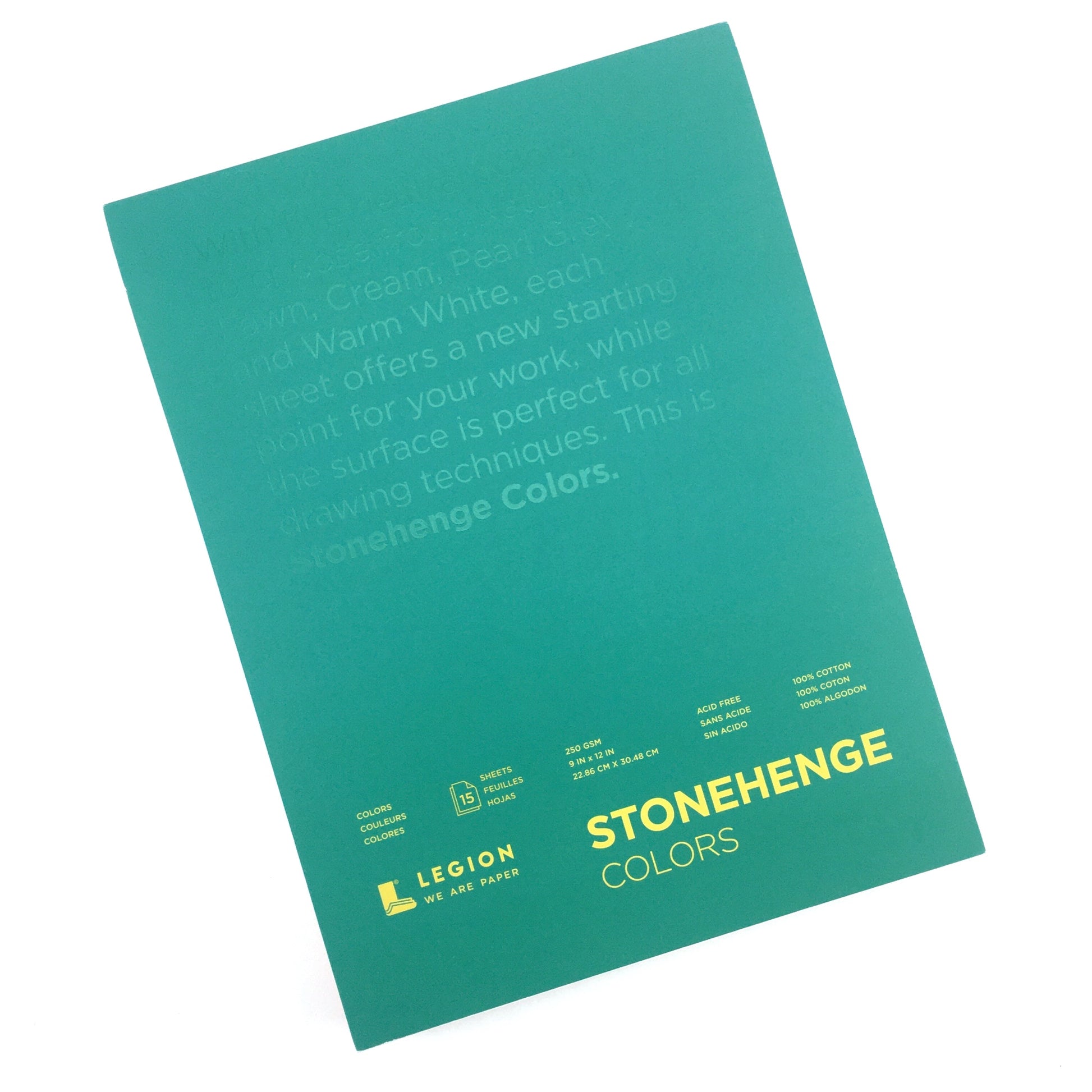 Legion Stonehenge Color Pad - 9 x 12 inches - by Stonehenge - K. A. Artist Shop