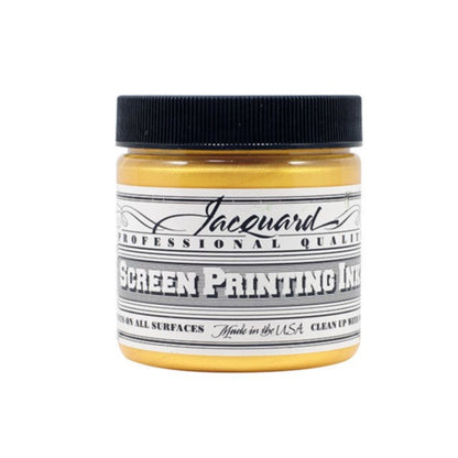 Jacquard Screen Printing Ink - Small Jar (4 fl. oz.) / 120 Gold by Jacquard - K. A. Artist Shop
