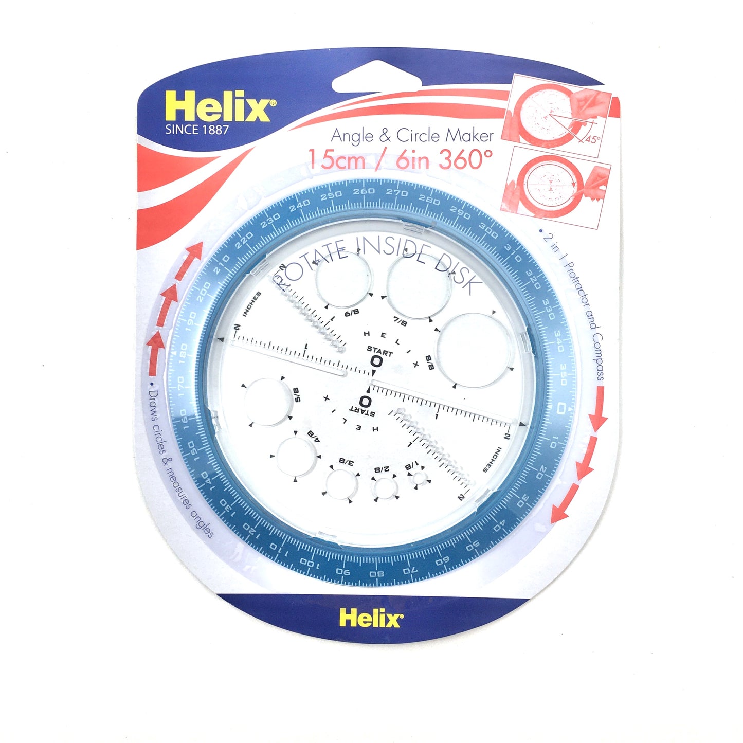 Helix Angle & Circle Maker - Blue by Helix - K. A. Artist Shop