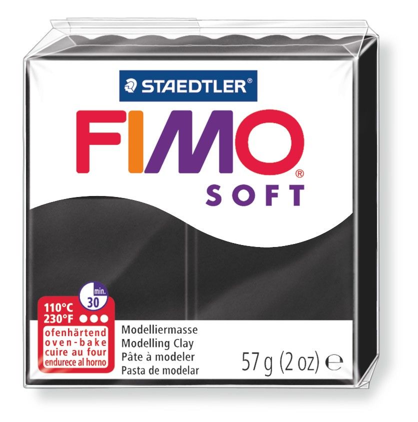 FIMO Soft Clay - 9 - Black (Soft) by Fimo - K. A. Artist Shop