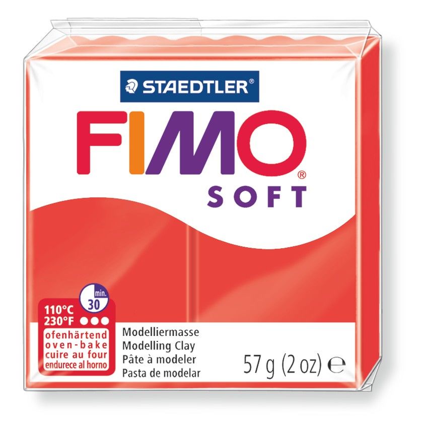 FIMO Soft Clay - 26 - Cherry Red (Soft)* by Fimo - K. A. Artist Shop