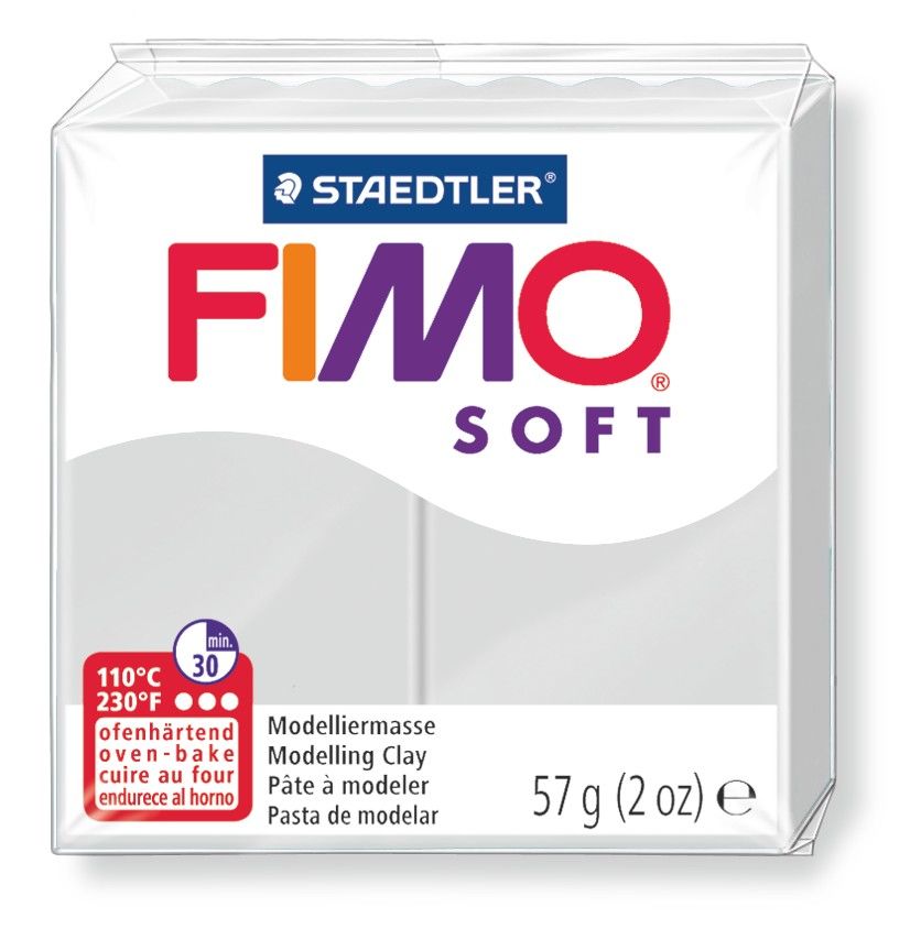 FIMO Soft Clay - 80 - Dolphin Grey (Soft) by Fimo - K. A. Artist Shop