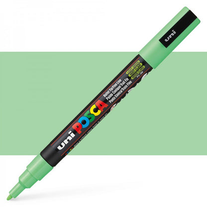 POSCA Acrylic Paint Markers - PC-3M 0.9-1.3mm Bullet Tip - Light Green by POSCA - K. A. Artist Shop