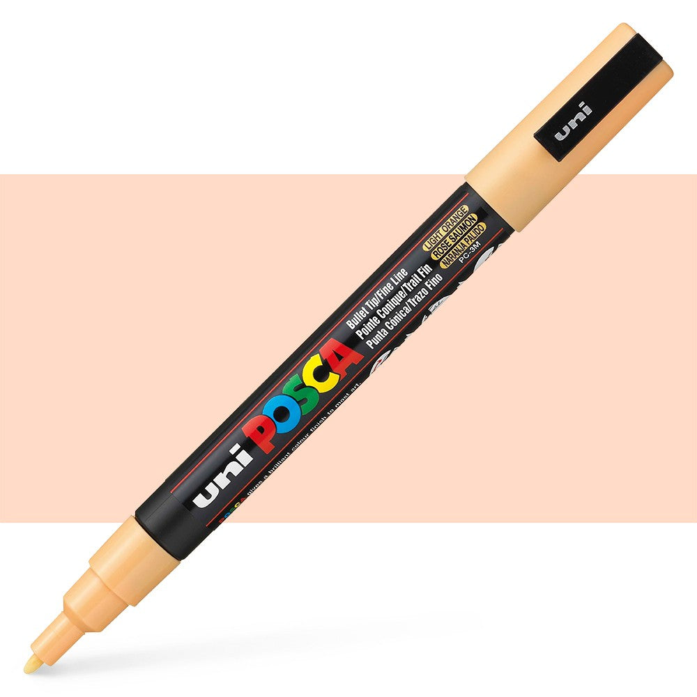 POSCA Acrylic Paint Markers - PC-3M 0.9-1.3mm Bullet Tip - Light Orange by POSCA - K. A. Artist Shop