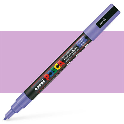 POSCA Acrylic Paint Markers - PC-3M 0.9-1.3mm Bullet Tip - Lilac by POSCA - K. A. Artist Shop
