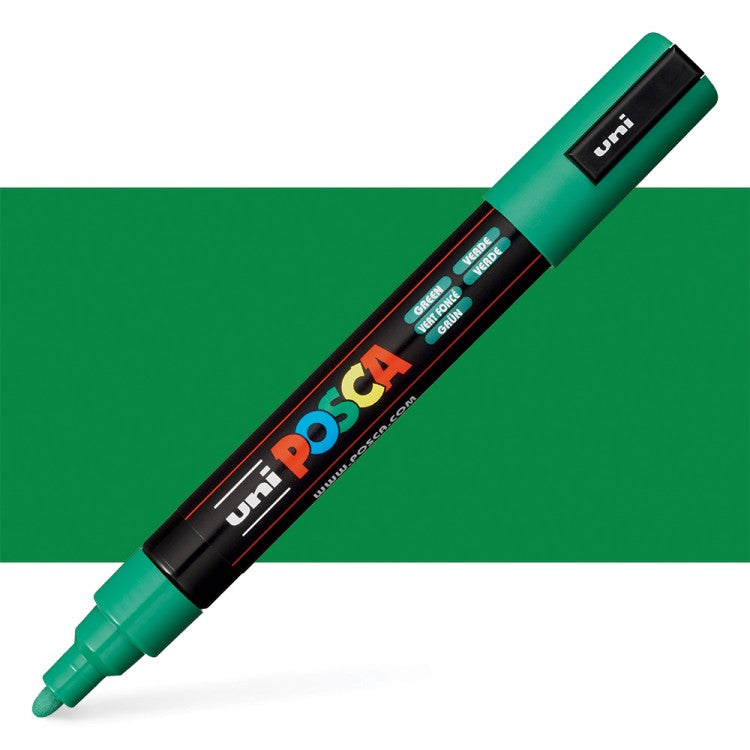 POSCA Acrylic Paint Markers - PC-5M Bullet Tip - Green by POSCA - K. A. Artist Shop