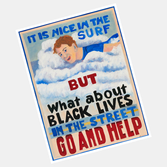 "Go And Help" Black Lives Matter Print by Melody Croft - by Melody Croft - K. A. Artist Shop
