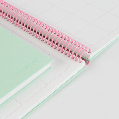 Easy Breezy Spiral Notebook by Mishmash - Mint Green - Blank - by Mishmash - K. A. Artist Shop