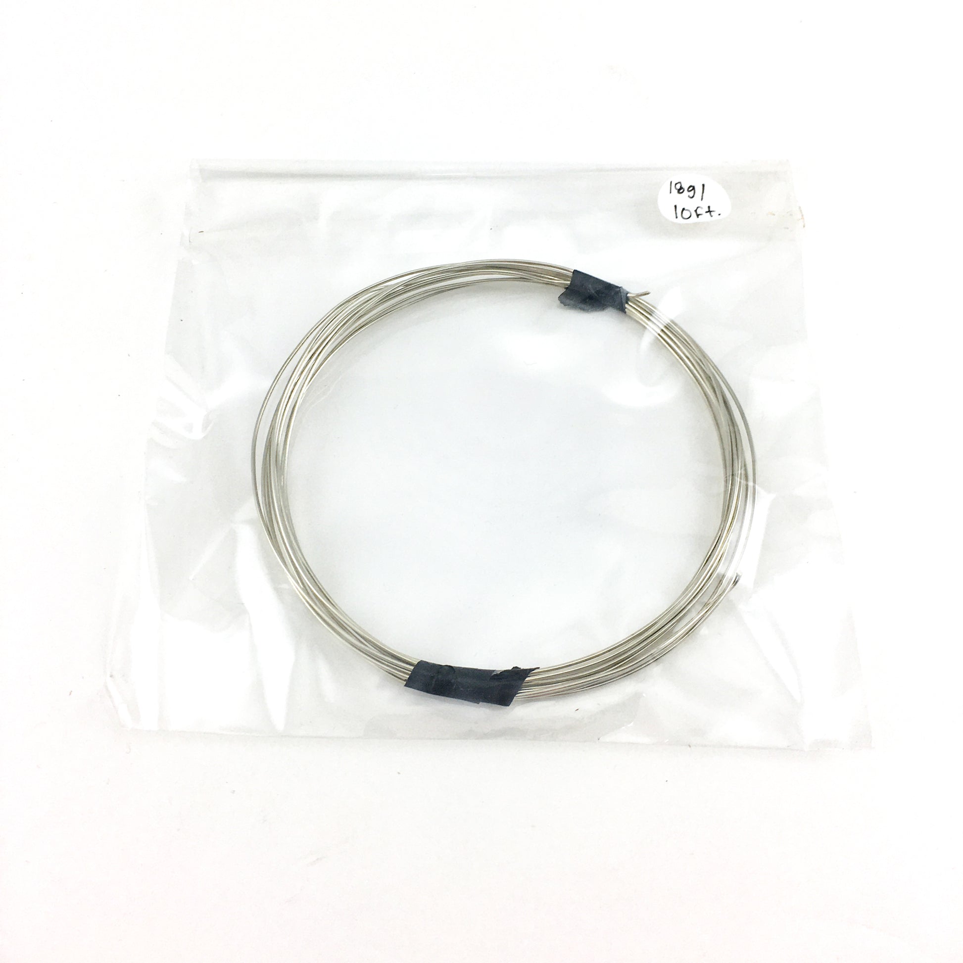 Round Nickel Silver Wire - Soft Temper a.k.a. Dead Soft - 10 ft. - 18g by Contenti - K. A. Artist Shop
