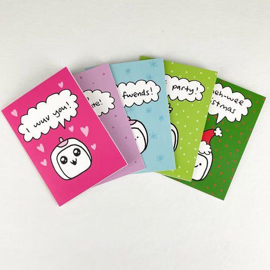 Tofu Baby Greeting Cards by Missy Kulik - by Missy Kulik - K. A. Artist Shop