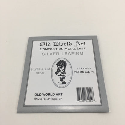 Old World Art Composition Metal Leaf - 25 Leaves / 756.25 SQ. IN. - Silver by Old World Art - K. A. Artist Shop