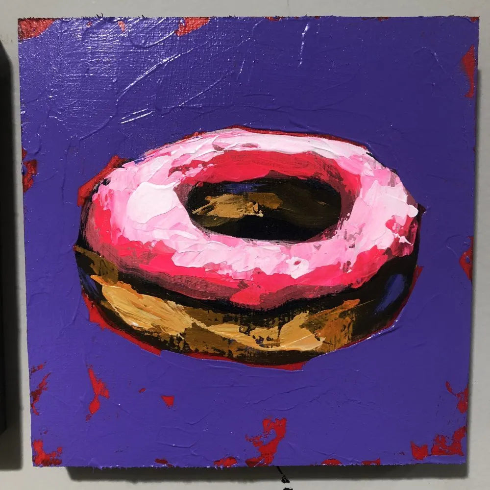 "Hit Singles" Paintings by Will Eskridge - "Purple Donut" by Will Eskridge - K. A. Artist Shop