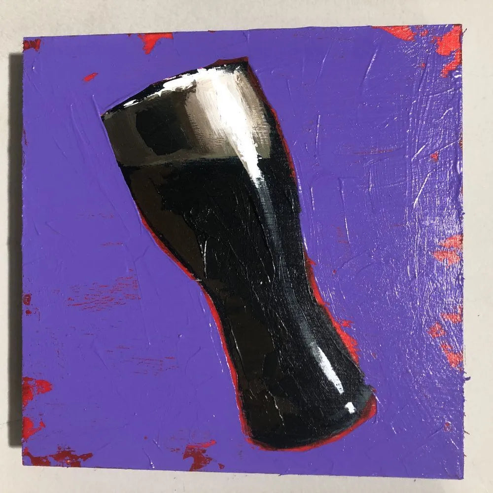 "Hit Singles" Paintings by Will Eskridge - "Purple Stout" by Will Eskridge - K. A. Artist Shop