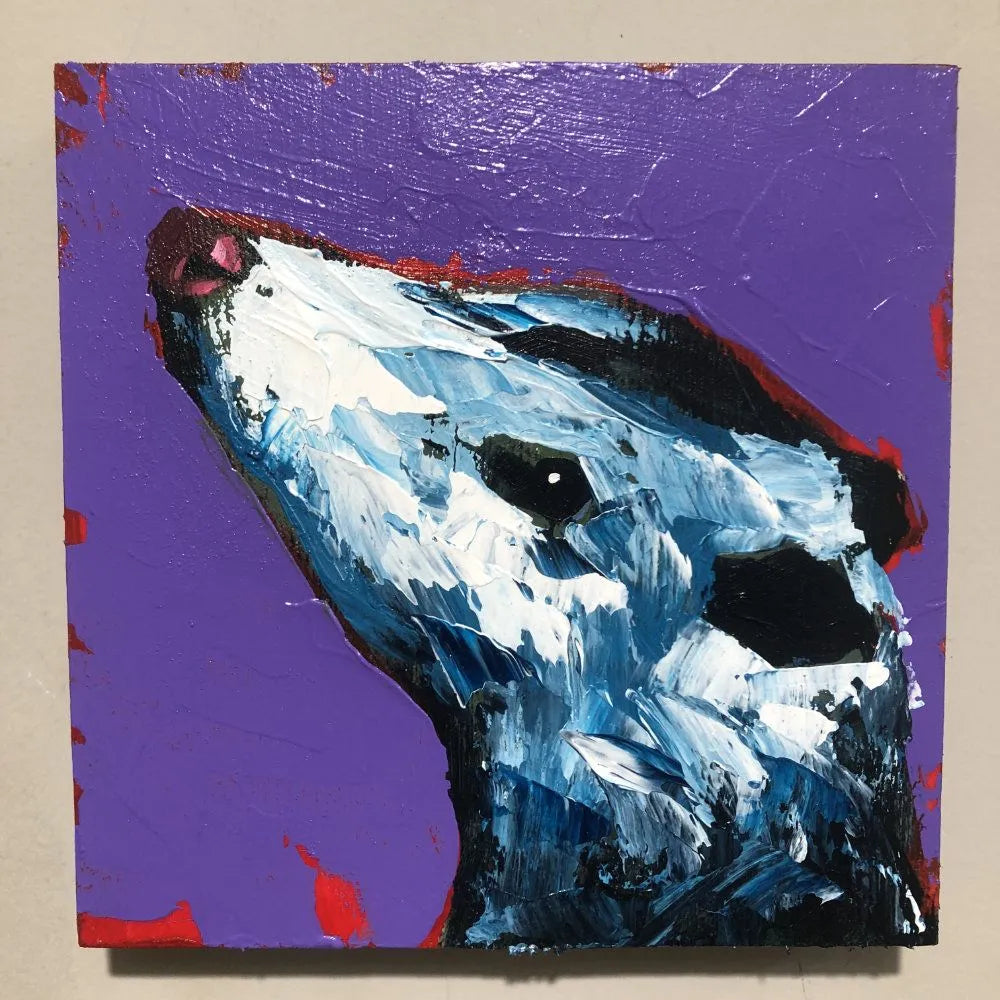 "Hit Singles" Paintings by Will Eskridge - "Purple Possum" by Will Eskridge - K. A. Artist Shop