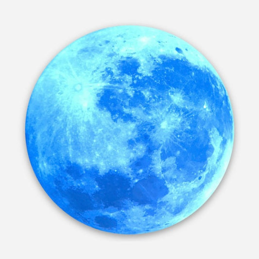 Pegatina Luna azul de Christina Littleton