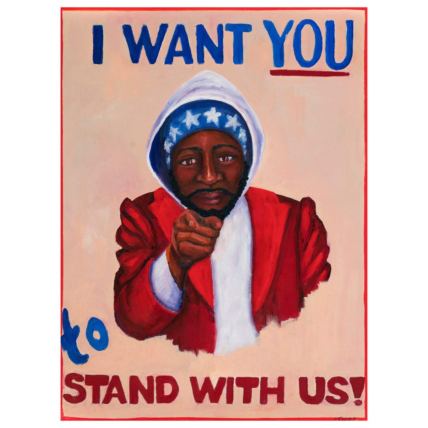 "I Want You to Stand With Us" Black Lives Matter Print by Melody Croft - by Melody Croft - K. A. Artist Shop