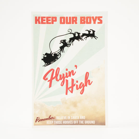 "Keep Our Boys Flyin' High" Athens, GA Postcard by Classic City Postal Service - by Erin Lovett - K. A. Artist Shop