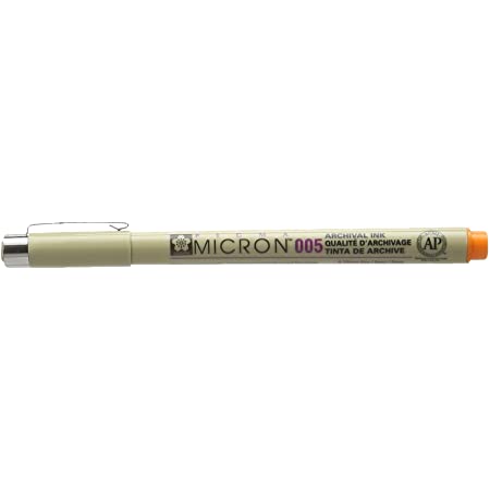 Pigma Micron Pen 05 Orange – .45mm –