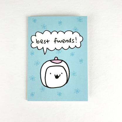 Tofu Baby Greeting Cards by Missy Kulik - "best fwends!" by Missy Kulik - K. A. Artist Shop