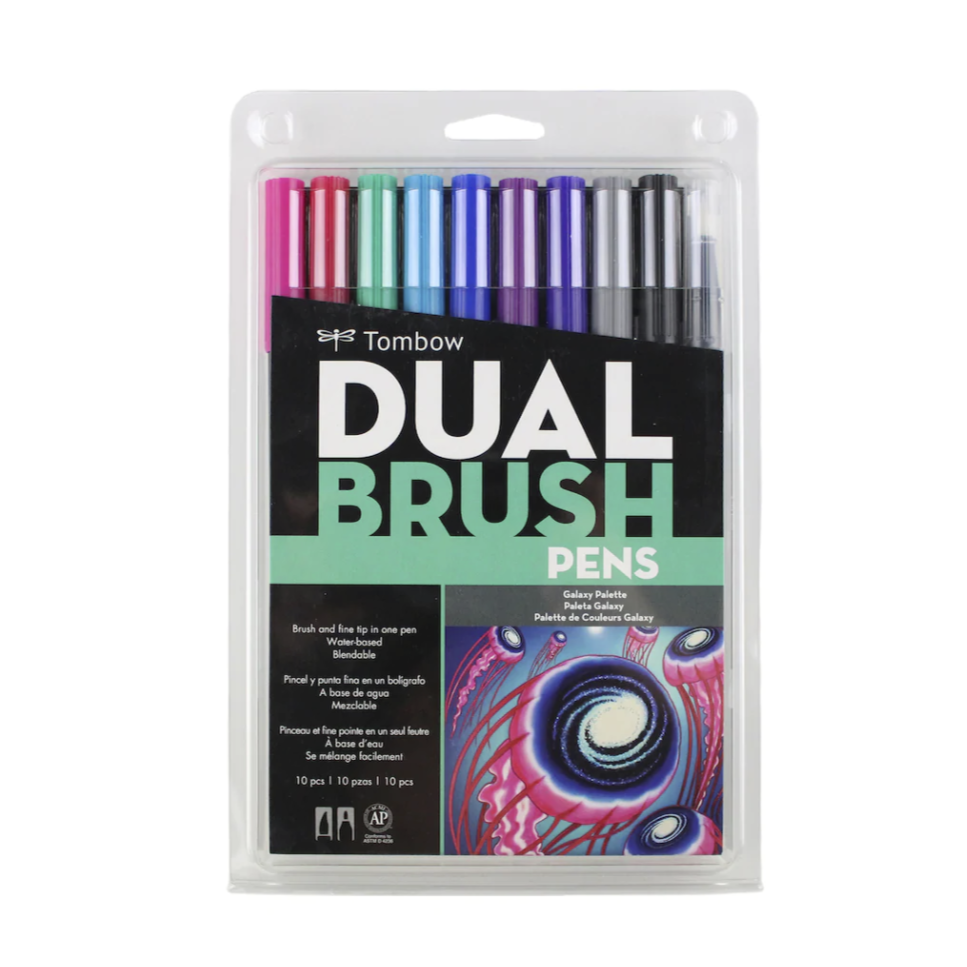 Tombow Dual Brush Pens - Set of 10 - Galaxy Palette by Tombow - K. A. Artist Shop