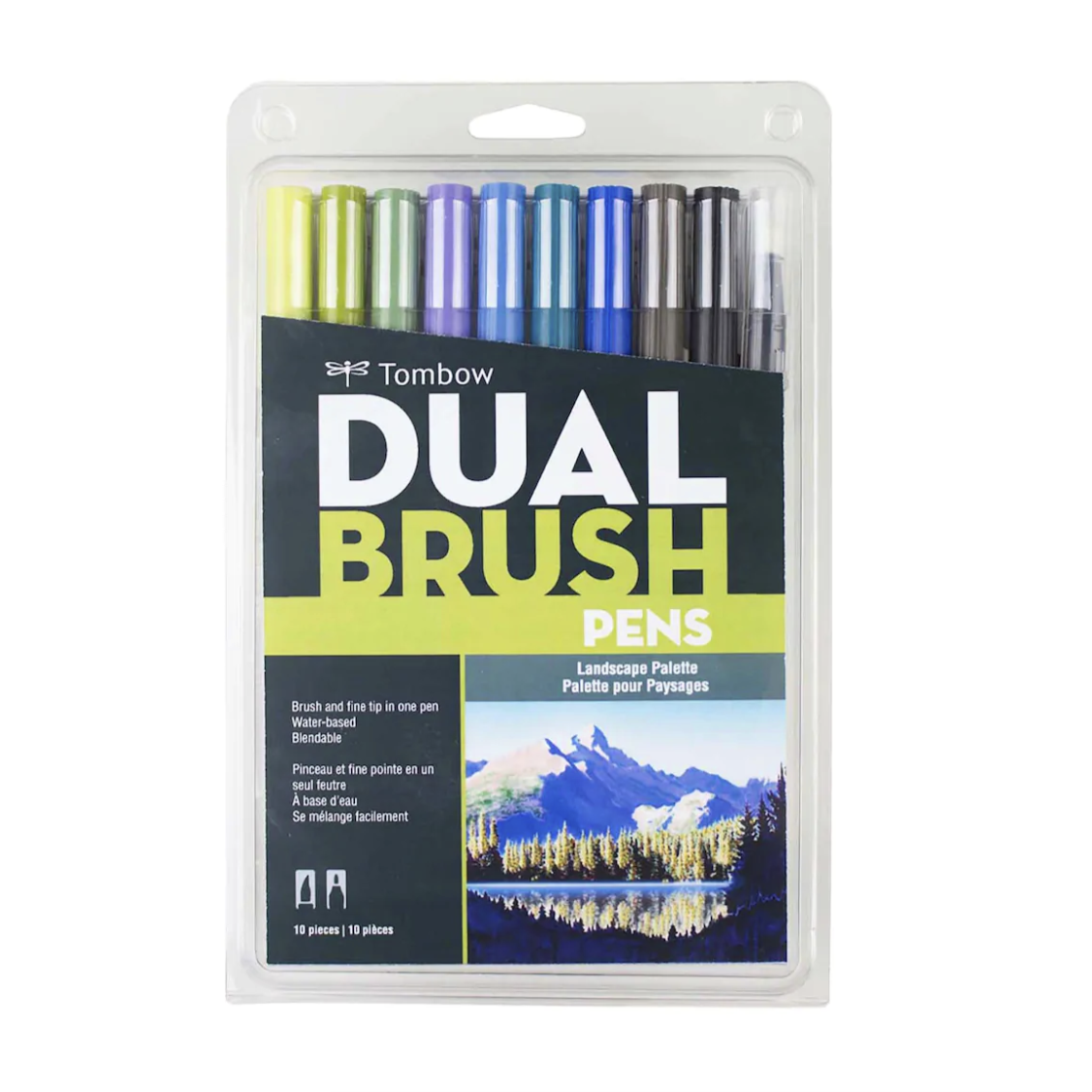 Tombow Dual Brush Pens - Set of 10 - Landscape Palette by Tombow - K. A. Artist Shop