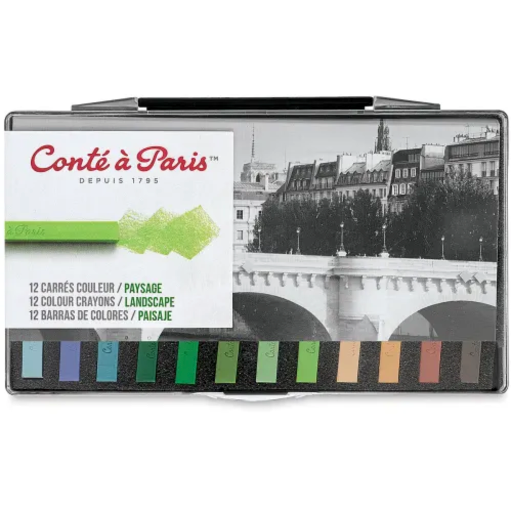 Conte Crayon 12-Color Assorted Set